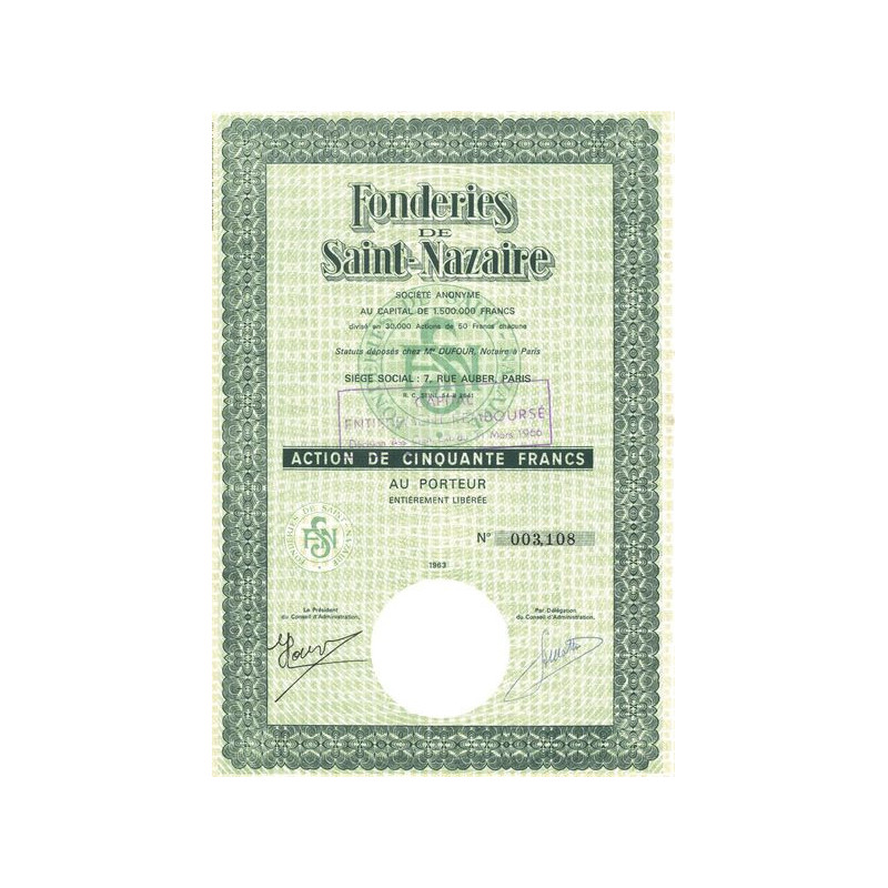 Fonderies de Saint-Nazaire (Act 50 F)