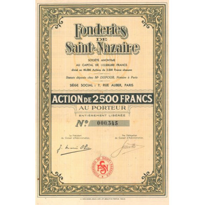 Fonderies de Saint-Nazaire (Act 2500 F)