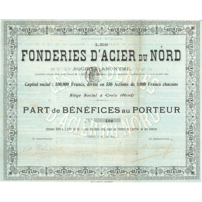 Les Fonderies d'Acier du Nord (Bleu)(PB)