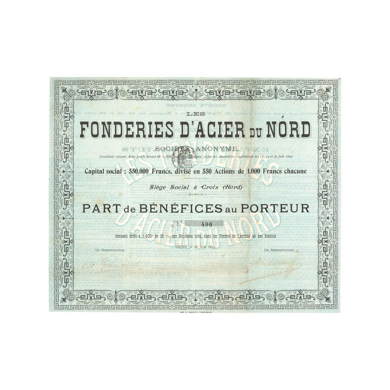 Les Fonderies d'Acier du Nord (Bleu)(PB)