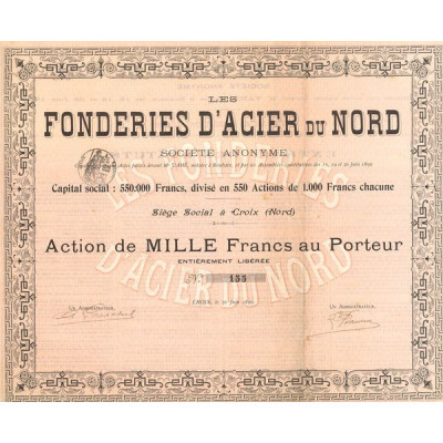 Les Fonderies d'Acier du Nord (Rouge)(Act 1000 F)