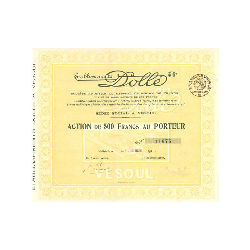 Etablissements Dolle (Act 500 F)