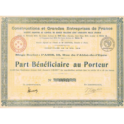 Constructions et Grandes Entreprises de France (PB)