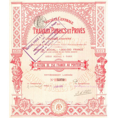 Sté Centrale de Travaux Publics et Privés (Act 250 F)