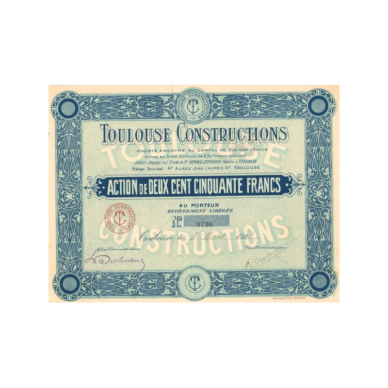 Toulouse Constructions (Act 250 F)