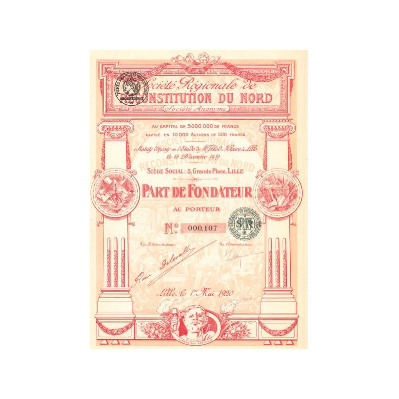 Sté Régionale de Reconstitution du Nord (PF)