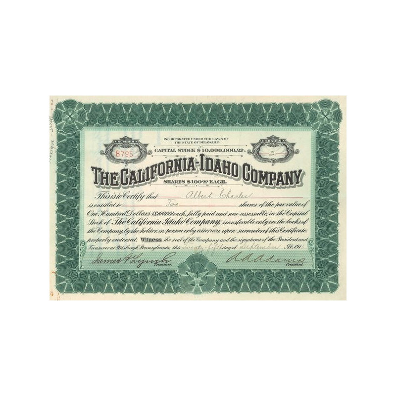 The California Idaho Cy (Titre 02 Act 100 $)