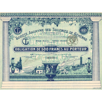 S.A. des Tuileries de Générac (Obl 500 F)