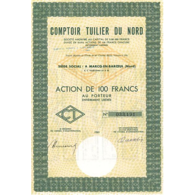 Comptoir Tuilier du Nord (Act 100 F)