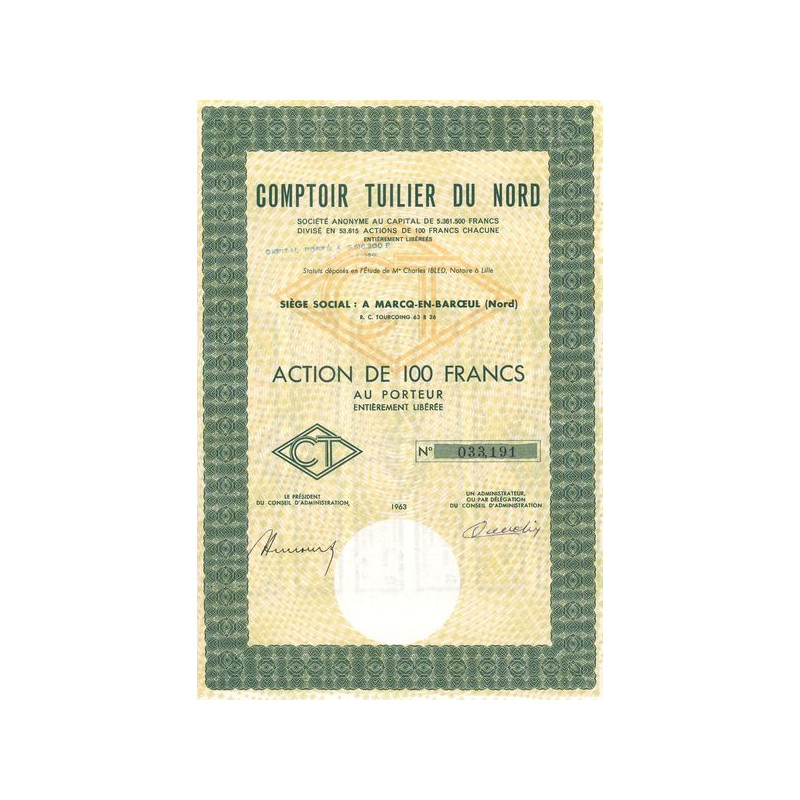 Comptoir Tuilier du Nord (Act 100 F)