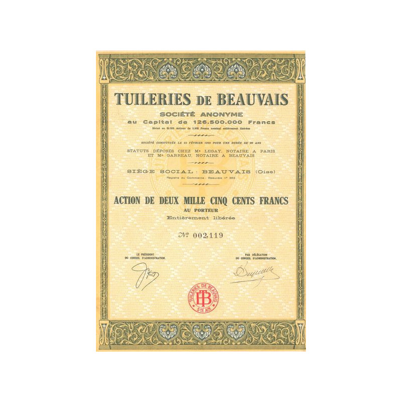 Tuileries de Beauvais (Act 2000 F)