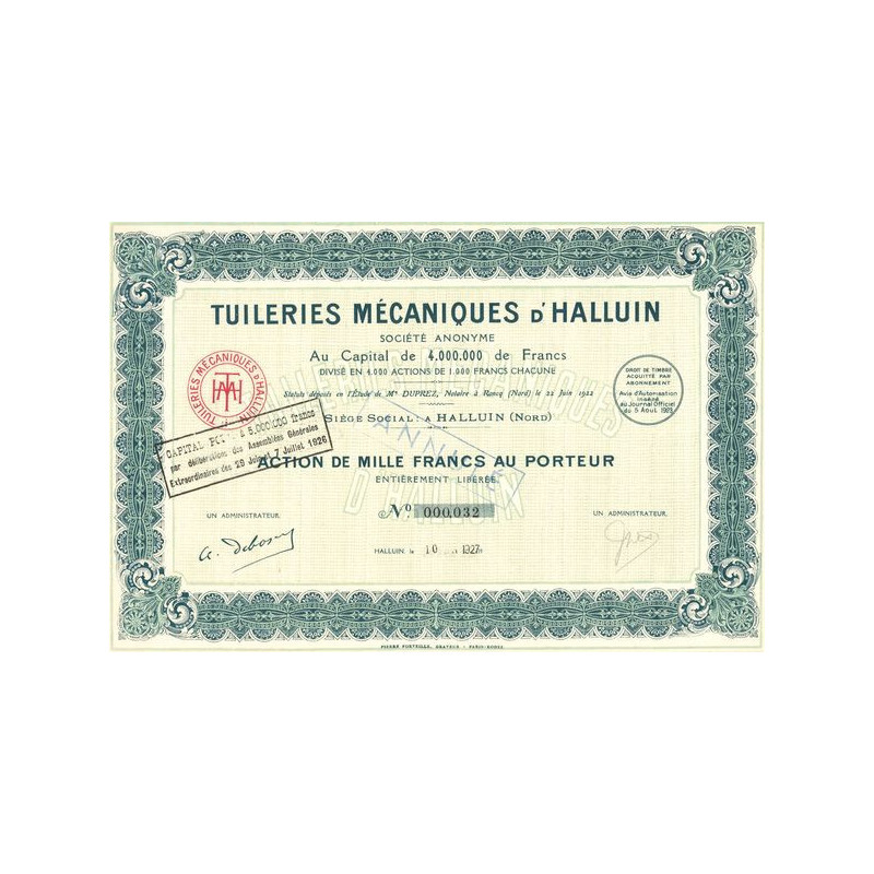 Tuileries Mécaniques d'Halluin (Act 1000 F)