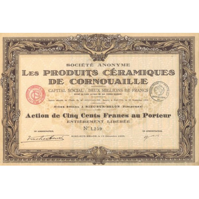 S.A. Les Produits Céramiques de Cornouaille (Act 500 F)