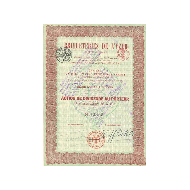 Briqueteries de l'Yzer (Act Dividende)