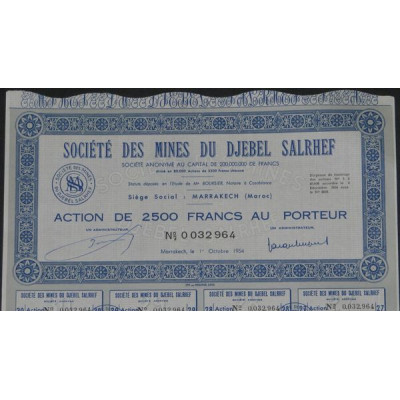 Sté des Mines du Djebel Salrhef (Act 2500)