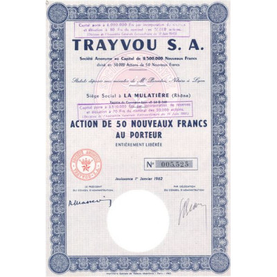 Trayvou S.A. (Act 50 NF)