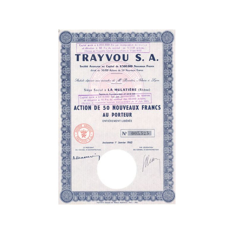 Trayvou S.A. (Act 50 NF)