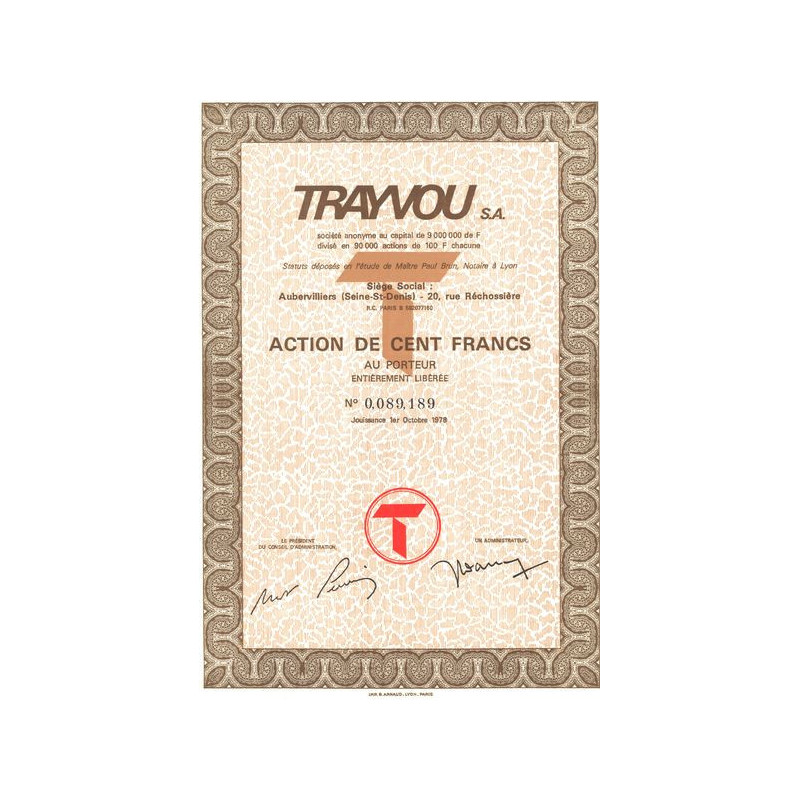 Trayvou S.A. (Act 100 F)