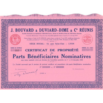 J. Bouvard & Duviard-Dime & Cie Réunis (Blanquette)(PB Nomin)