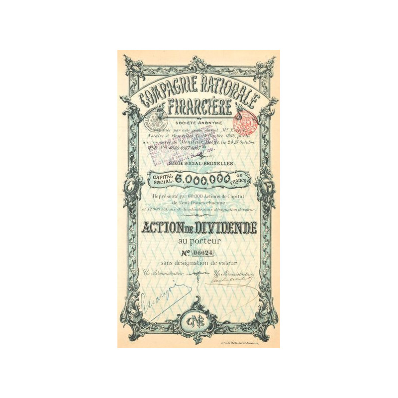 Cie Nationale Financière (Act Dividende)