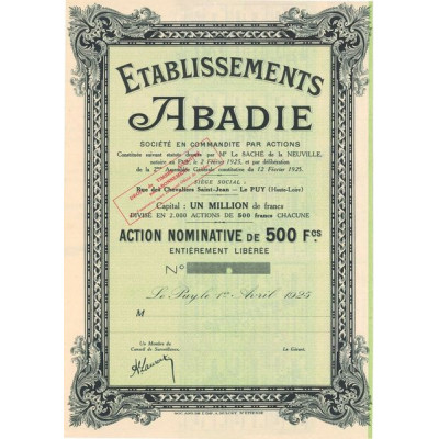 Etablissements Abadie (Act Nomin 500 F)