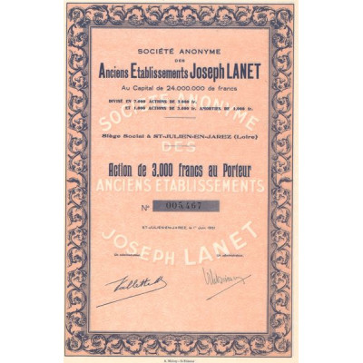 S.A. des Anciens Etablissements Joseph Lanet (Act 3000 F) (Rouge)