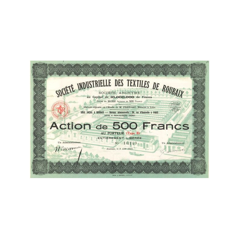 Sté Industrielle des Textiles de Roubaix (Modele 1) (Act 500 F)