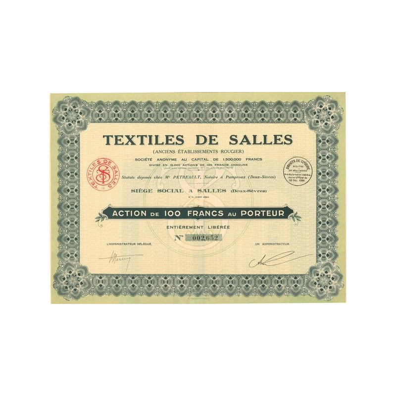 Textiles de Salles (Act 100 F)