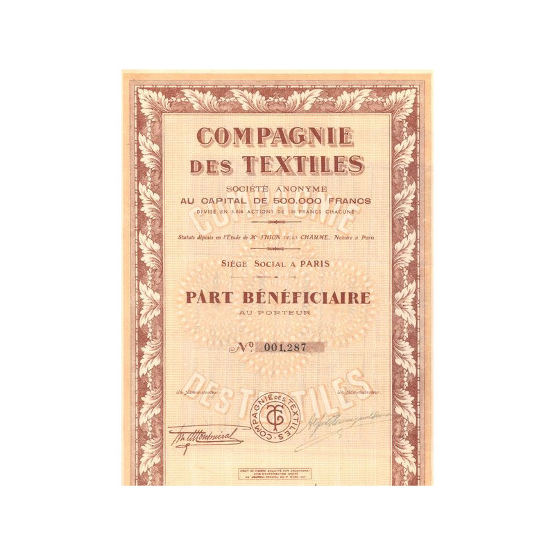 Cie des Textiles (PB)