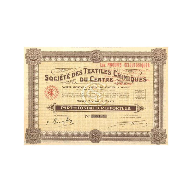 Sté des Textiles Chimiques du Centre (PF)