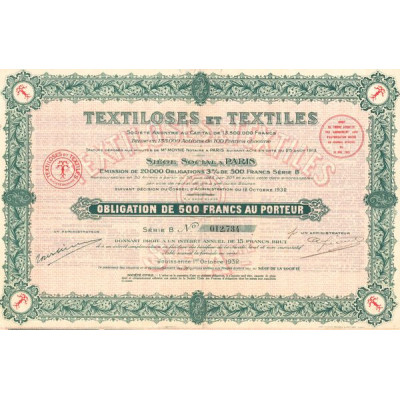 Textiloses et Textiles (Obl 500 F)
