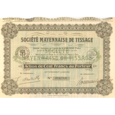 Sté Mayennaise de Tissage (Act 100 F)