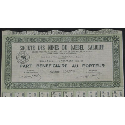 Sté des Mines du Djebel Salrhef (PB)