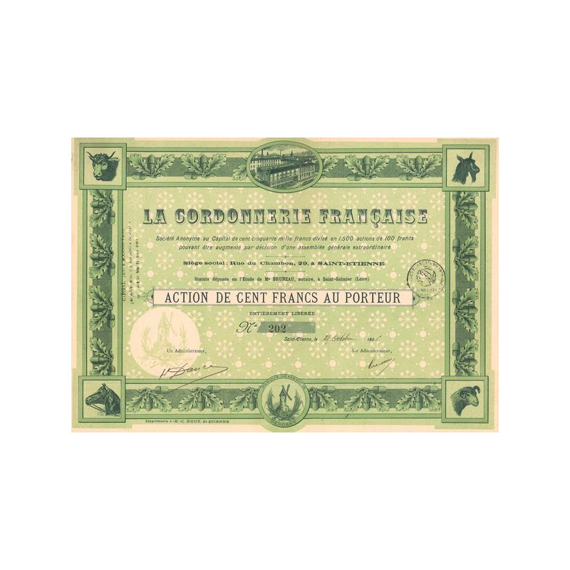 La Cordonnerie Française (Act 100 F)