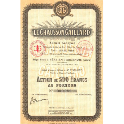 "Le Chausson Gaillard" (Act 500 F)