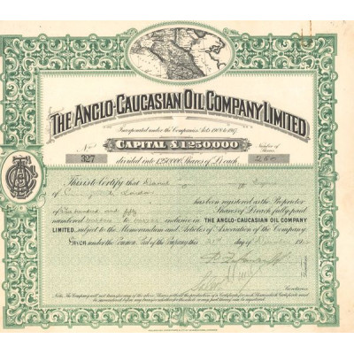 The Anglo-Caucasian Oil Cy Ltd (Titre 250 Act 1£)