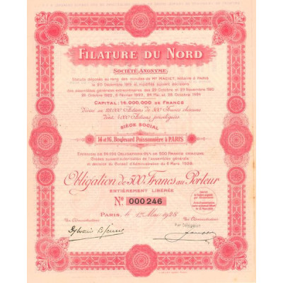 Filature du Nord (Obl 500 F)