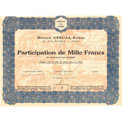 Maison Arruas. Robes (Part 1000 F)