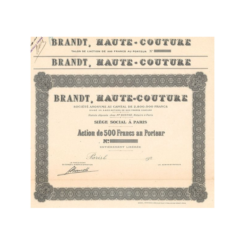 Brandt Haute-Couture (Act 500 F) (Blanquette)