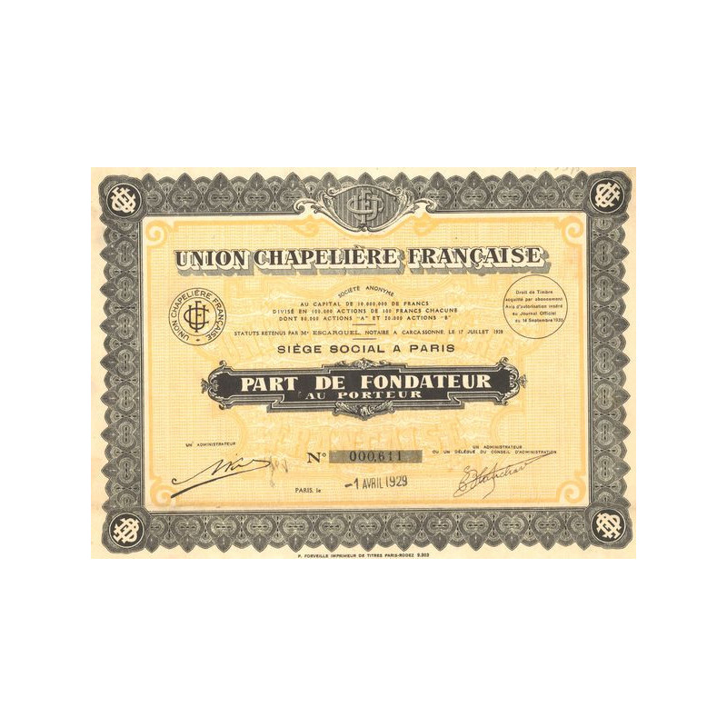 Union Chapelière Française (PF)