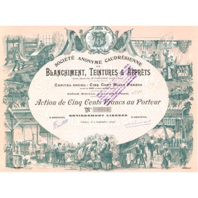 S.A. Caudrésienne Blanchiment. Teintures & Apprêts (Act 500 F)