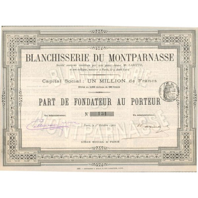 Blanchisserie du Montparnasse (PF)