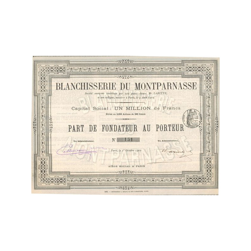 Blanchisserie du Montparnasse (PF)