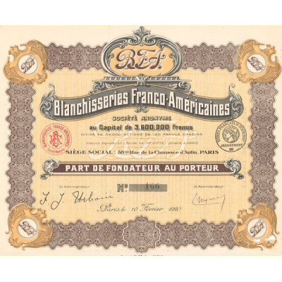 Blanchisserie Franco-Américaines (PF)