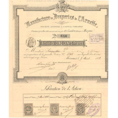 Manufacture de Draperies de l'Arnette (Act 500 F)