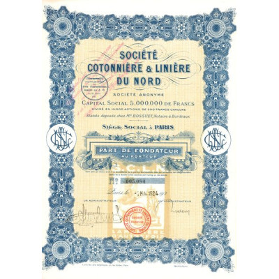 Sté Cotonnière & Linière du Nord (PF)