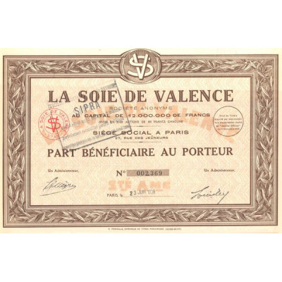 La Soie de Valence (PB)