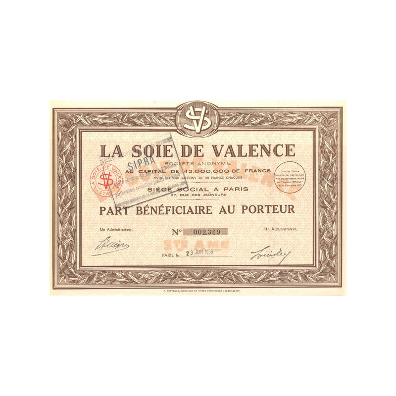 La Soie de Valence (PB)