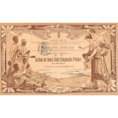 Sté Française Sériciculture en Abyssine (Act 250 F)