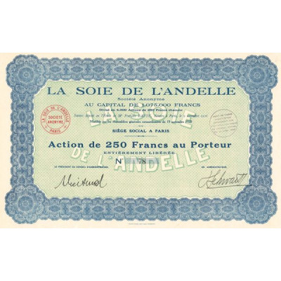 La Soie de l'Andelle (Act 250 F)